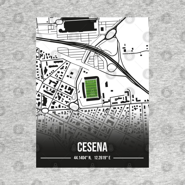 Cesena FC Stadium Map Design by TopFootballStadiums